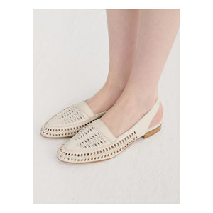 Bobo Choses - Slingback de piel trenzada | Crudo