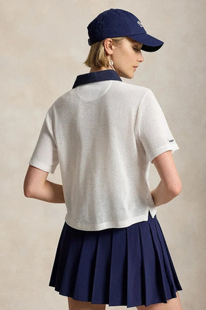 Polo de algodón con cuello para mujer Polo Ralph Lauren Wimbledon