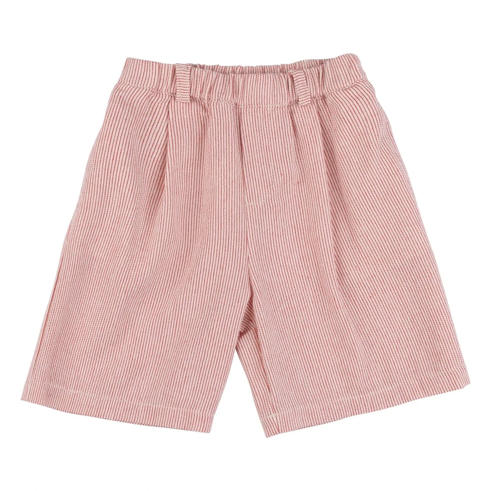 Babe & Tess - Pantalón corto bermuda Tokio a rayas | Rojo
