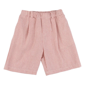 Babe & Tess - Pantalón corto bermuda Tokio a rayas | Rojo