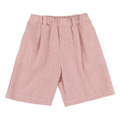 Babe & Tess - Pantalón corto bermuda Tokio a rayas | Rojo