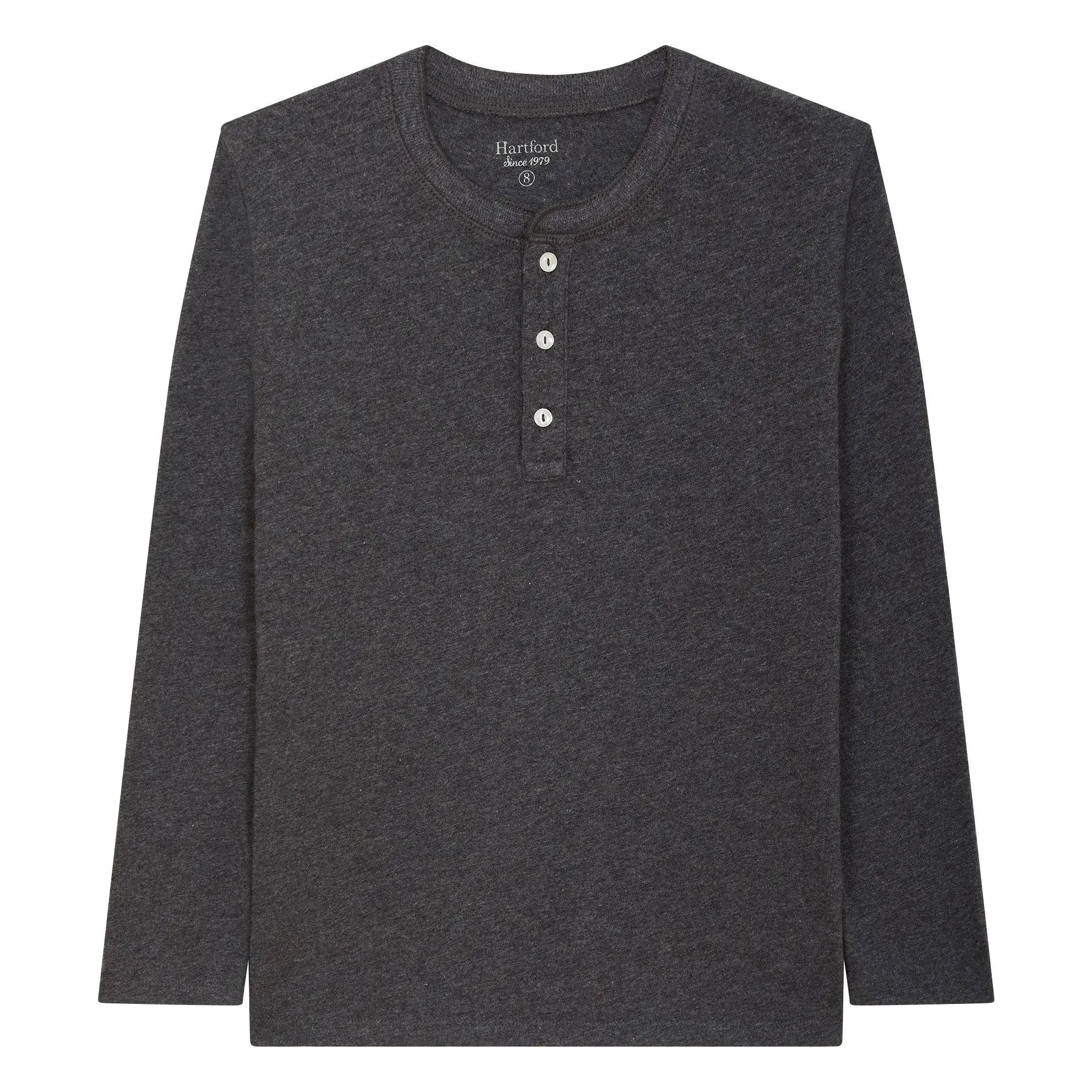 Hartford - Camiseta Henley | Gris oscuro