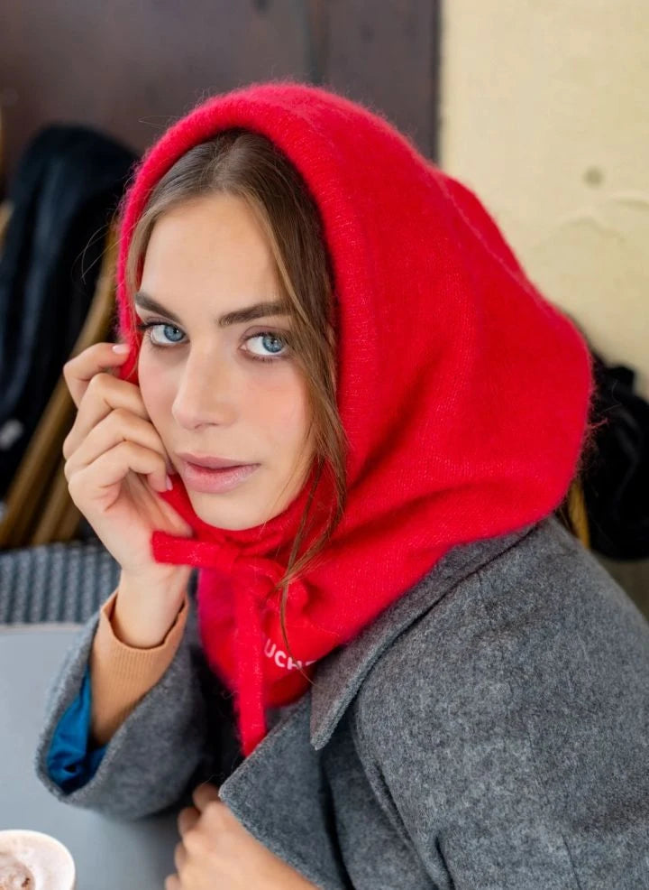K'puche - Sudadera con capucha de alpaca Kim | Rojo