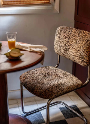 The Socialite Family - Silla Classica, Roseanna x The Socialite Family Terciopelo Jacquard con Diseño de Leopardo | Leopardo