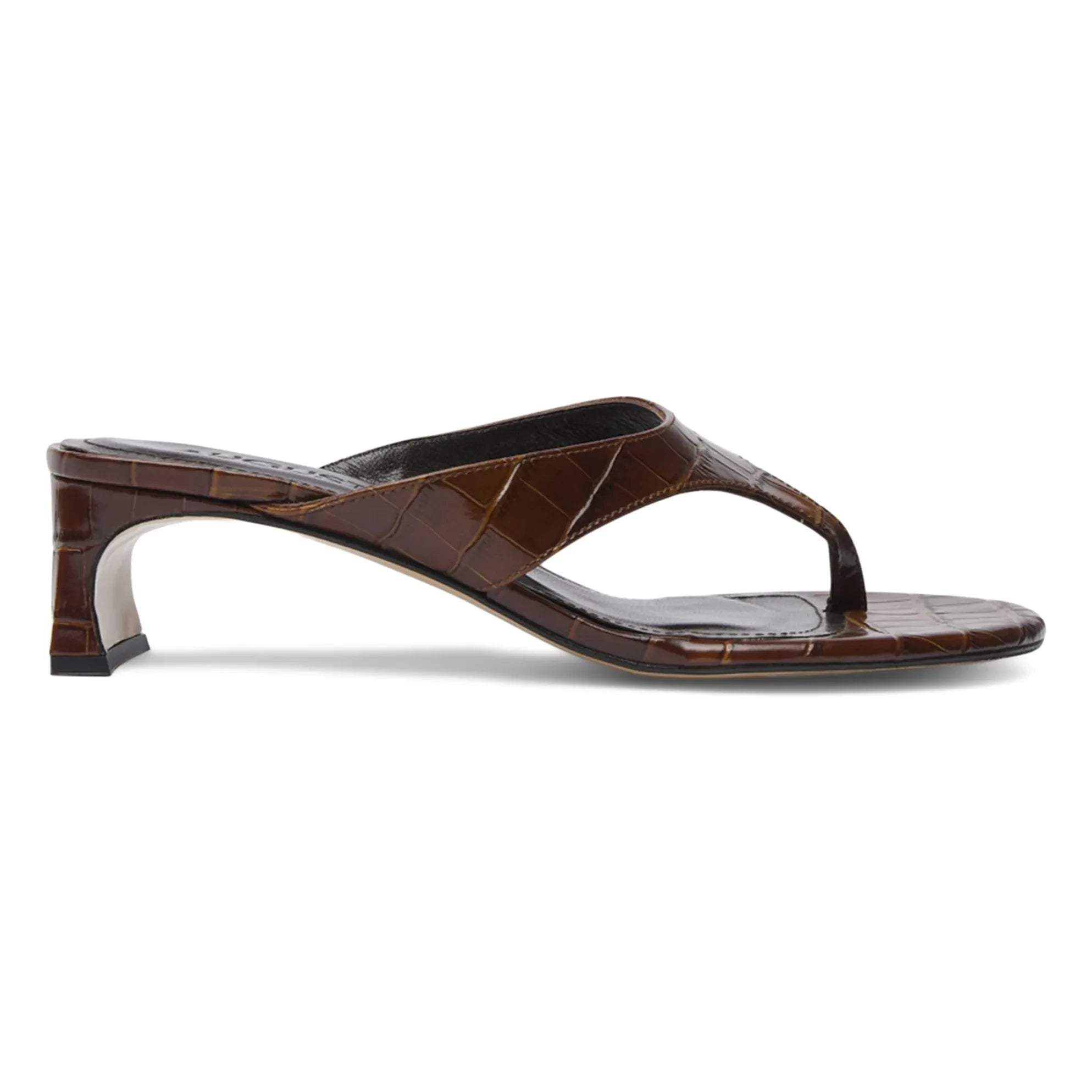 Augusta - Sandalias con estampado Farah Timsah | Chocolate