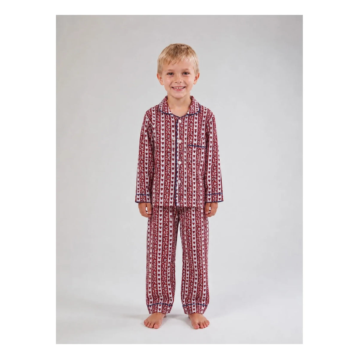 Folkloore - Pijama Hearts - Colección Infantil | Rojo