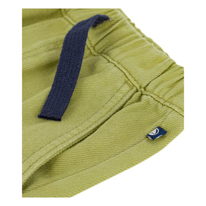 Petit Bateau - Pantalones sarga corte recto | Caqui