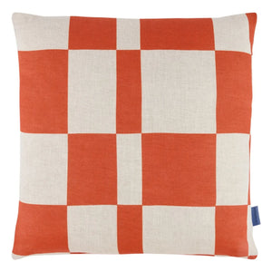 Nobodinoz - Cojín Stanley Tiles | Naranja