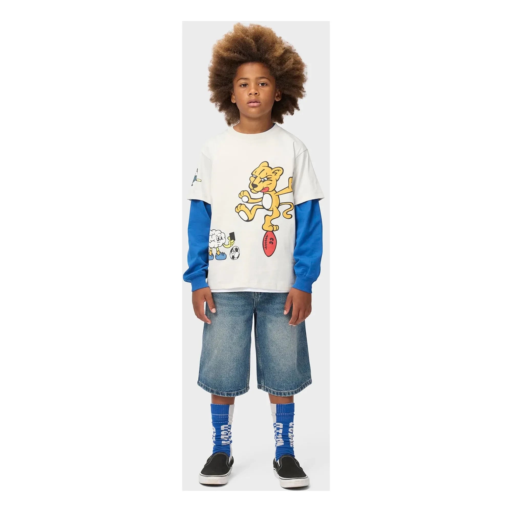 Molo - Alphie Denim - Bermuda de algodón orgánico | Azul