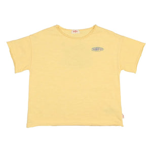 Búho - Camiseta de surf de algodón orgánico | Amarillo