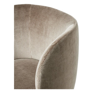 Ferm Living - Silla de oficina Rico de terciopelo | Gris