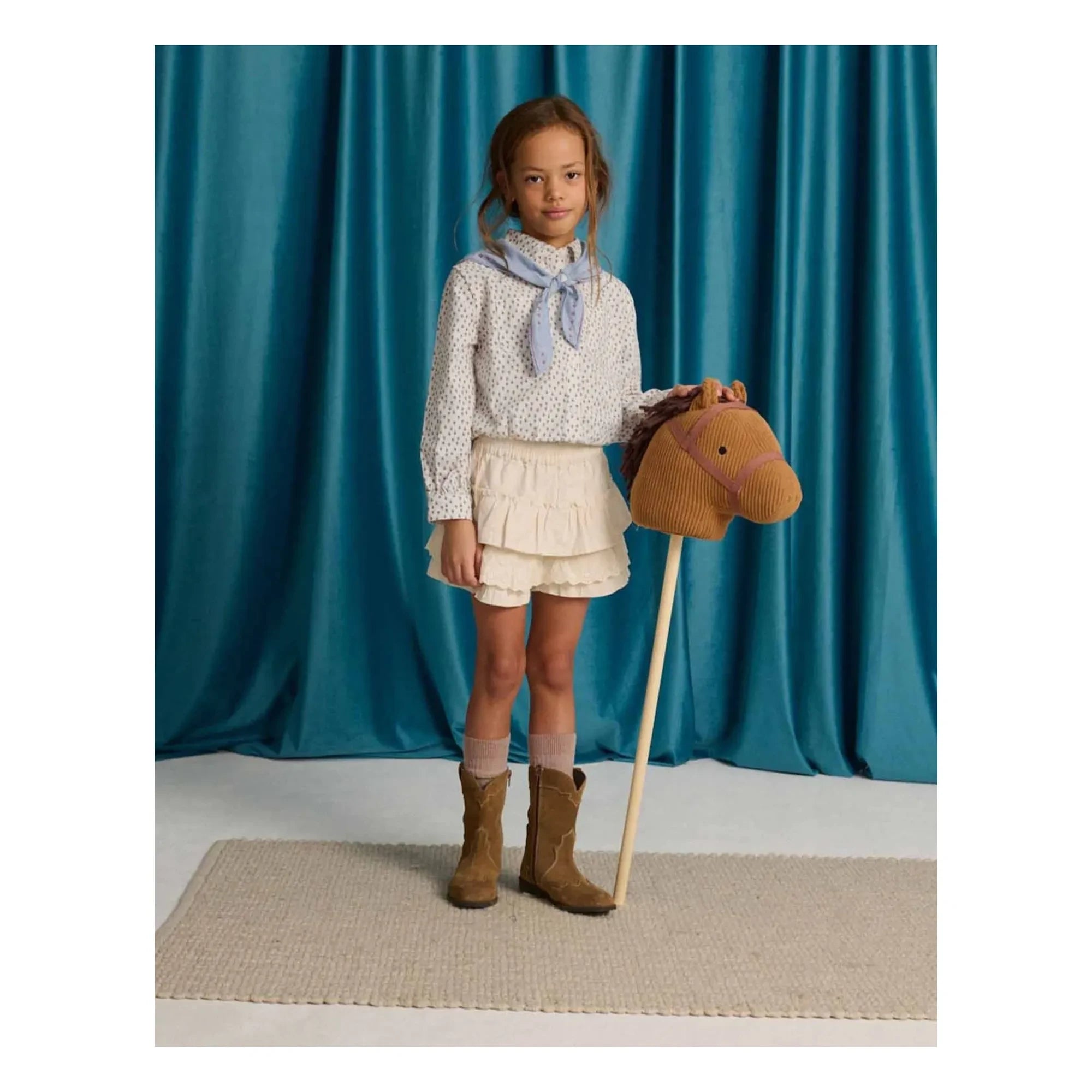 Gingersnaps - Camisa Muriel con bufanda extraíble | Crudo