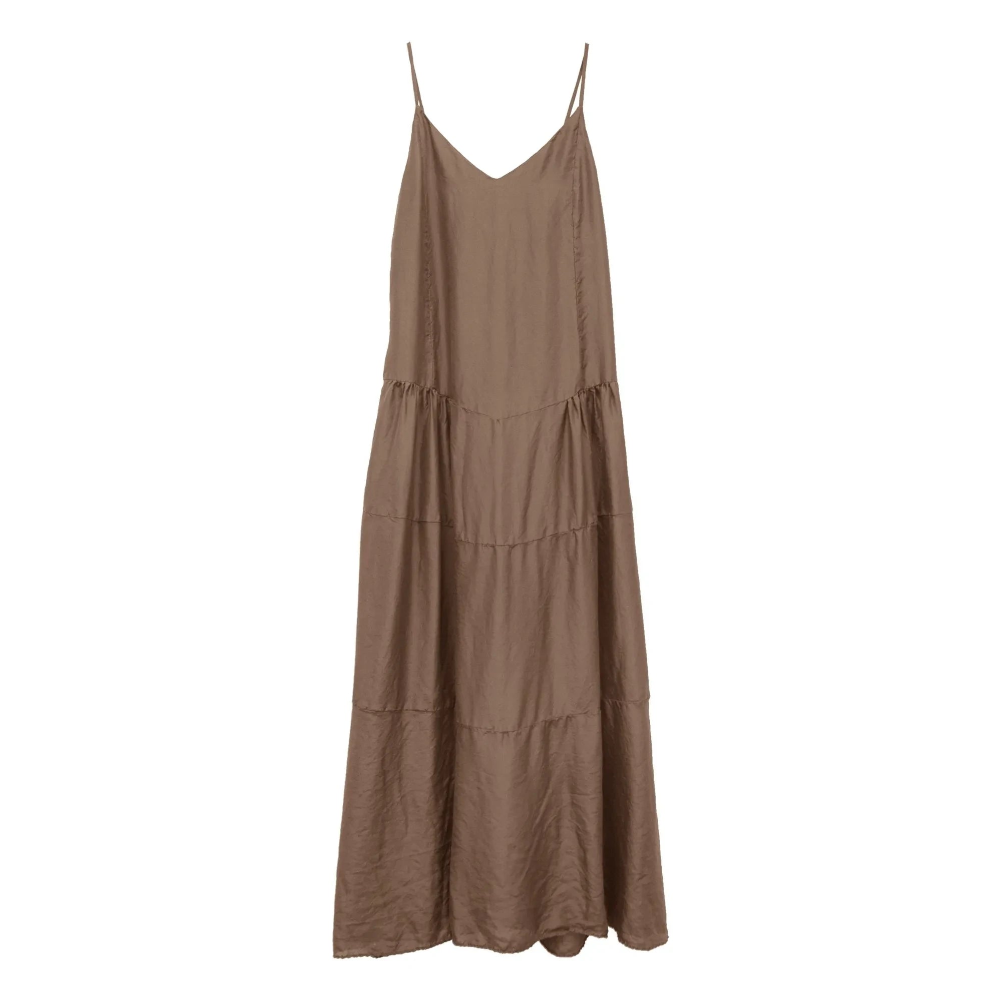 THEAVANT - Vestido de satén Martini | Chocolate