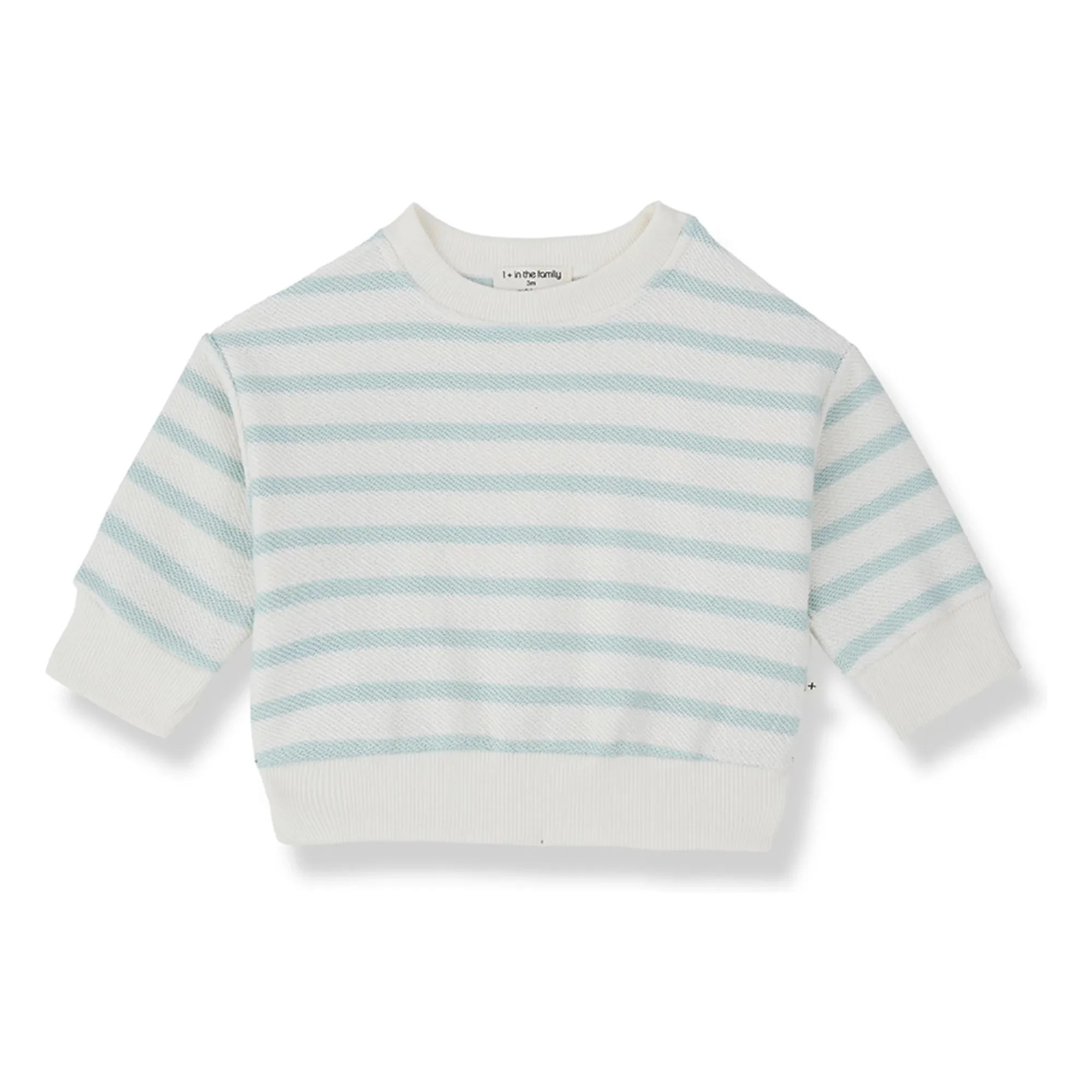 1+ in the family - Sudadera Marroig a rayas | Verde almendra
