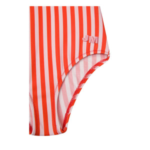 Bañador con volantes de rayas Jera Mini | Rojo