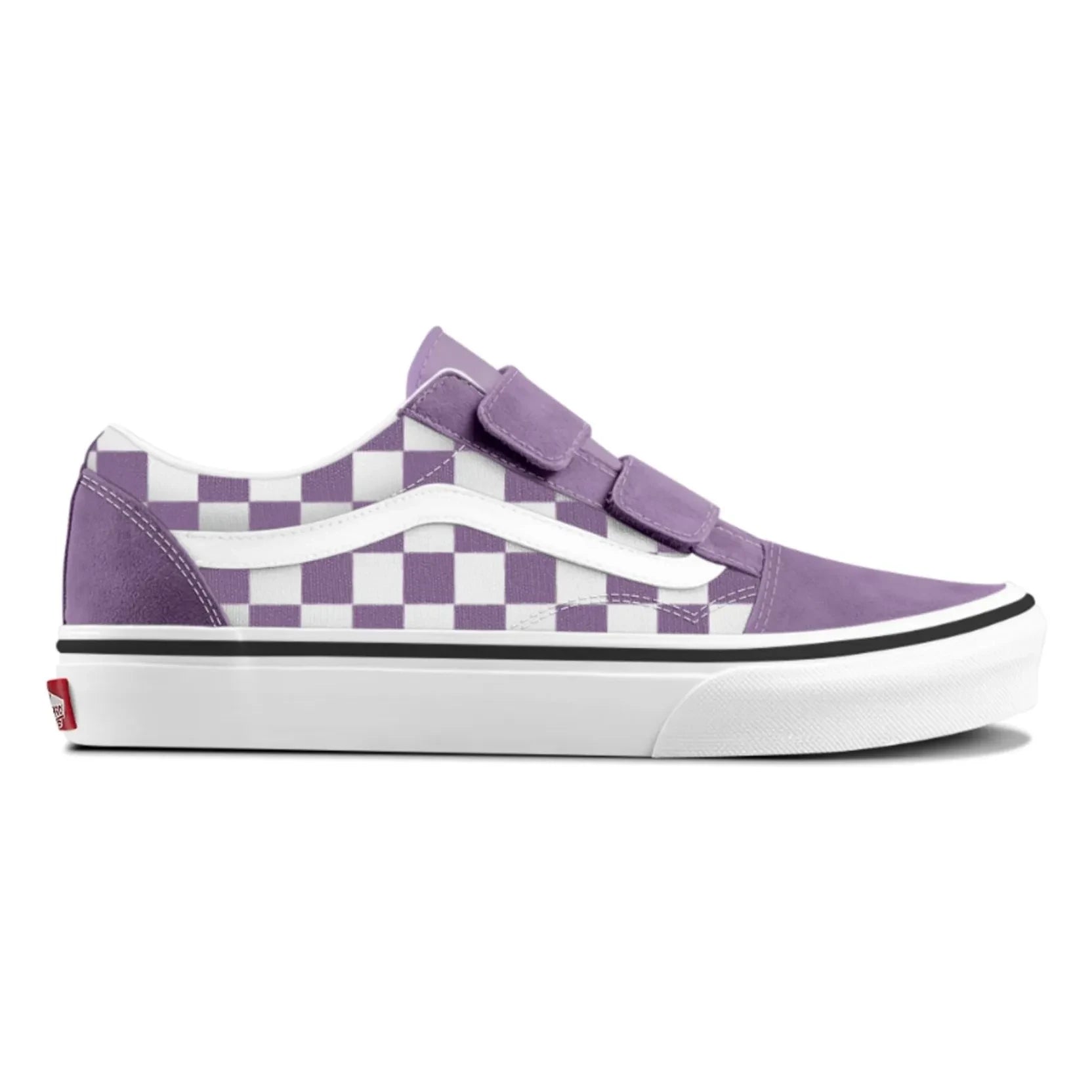 Vans - Zapatillas con Velcro Old Skool V Theory Squares | Morado