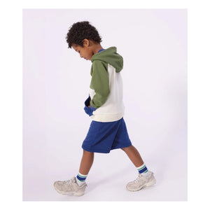 Petit Bateau - Sudadera Colorblock Molleton | Crudo