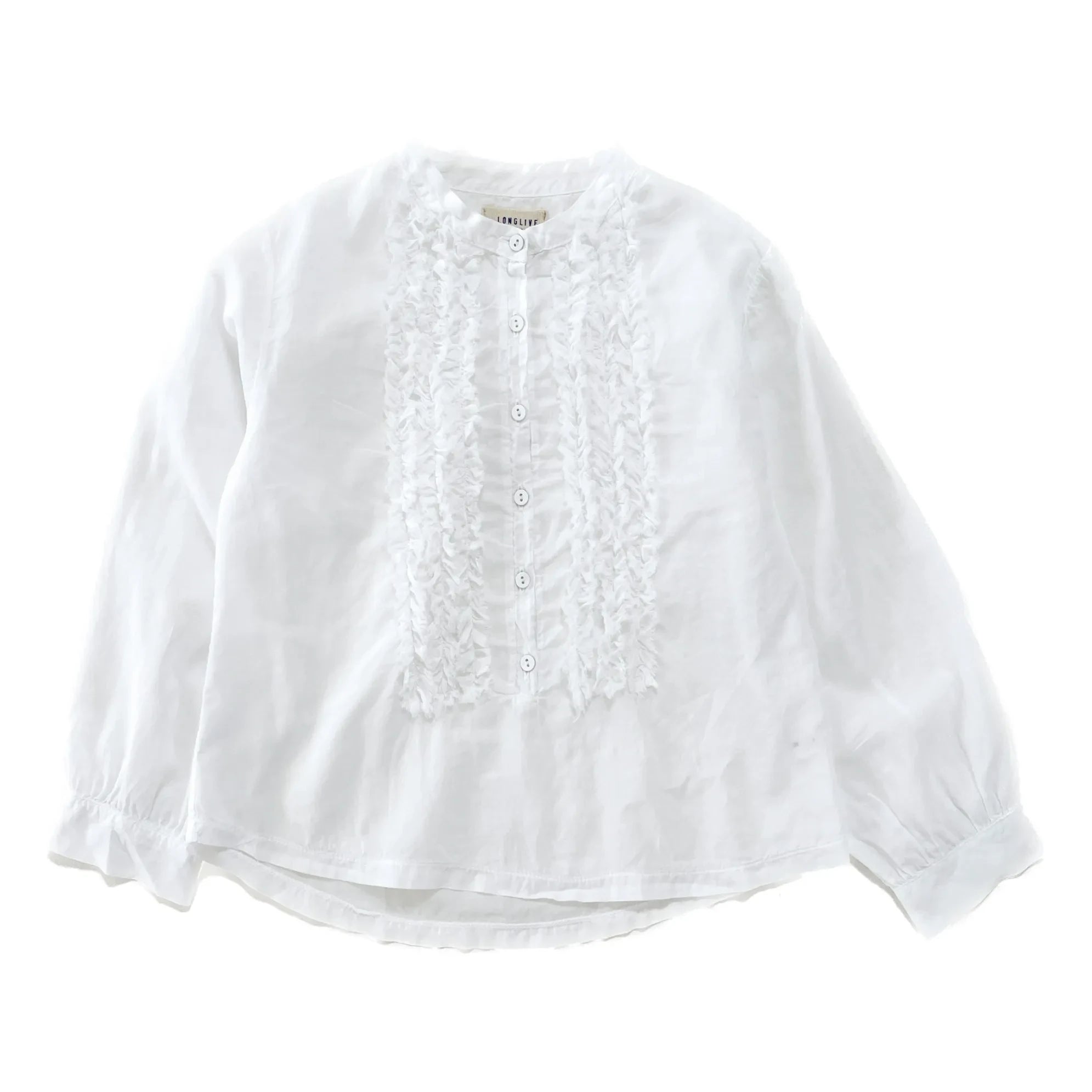 Longlivethequeen - Blusa fruncida | Blanco
