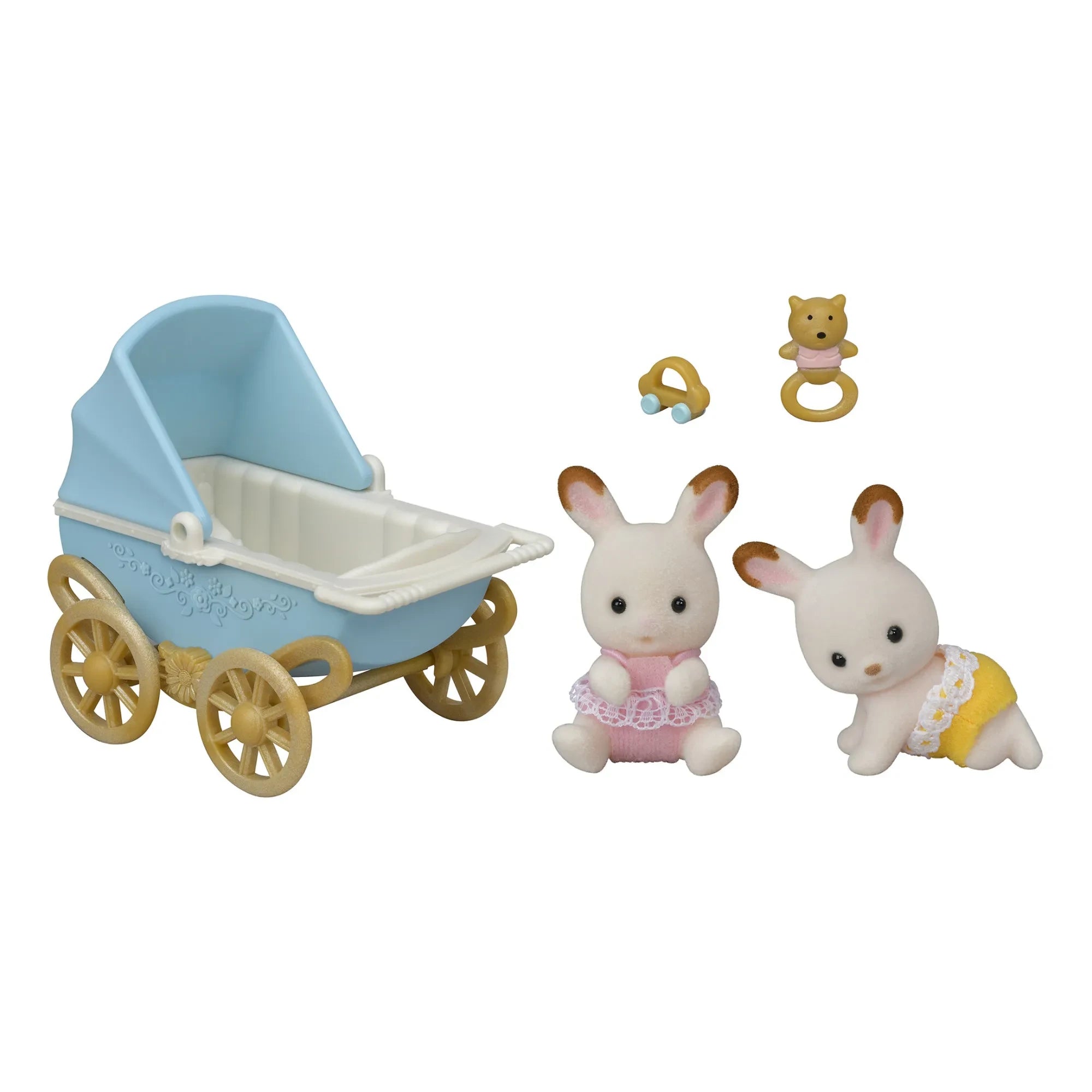 Sylvanian Families - Conejos Gemelos con Cochecito