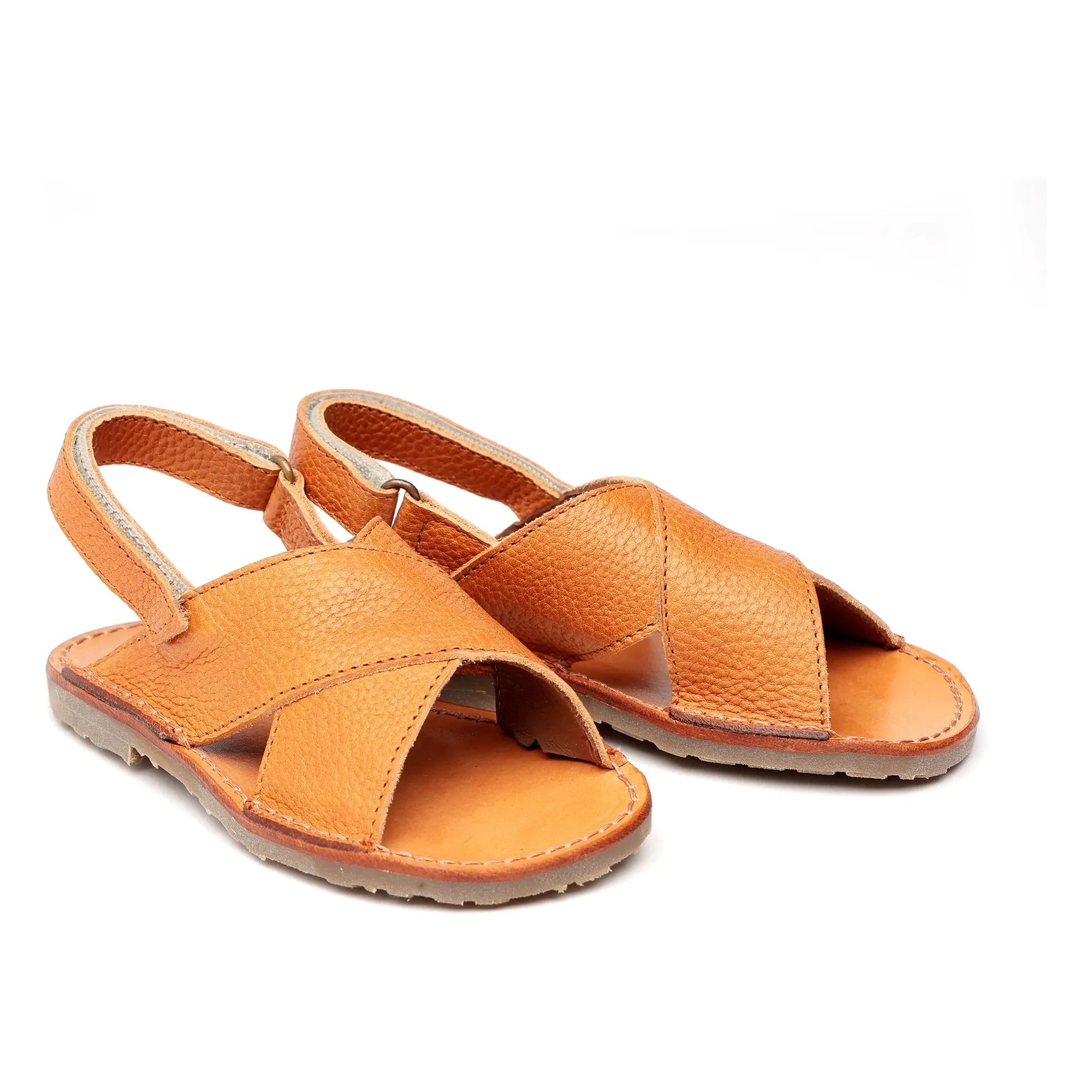 Pèpè - Sandalias de tiras cruzadas | Coñac