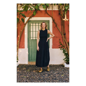 Maria de la Orden - Vestido de algodón Saint Barth | Negro