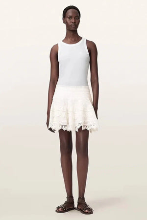 AllSaints Falda de algodón LILLITH