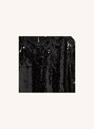 Sofie Schnoor - Felucasy Blusa con lentejuelas | Negro