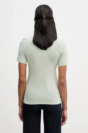Camiseta de mujer de algodón con cuello de polo Marc O'Polo