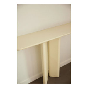 Gabrielle Paris - Consola de madera lacada Lake | Crema