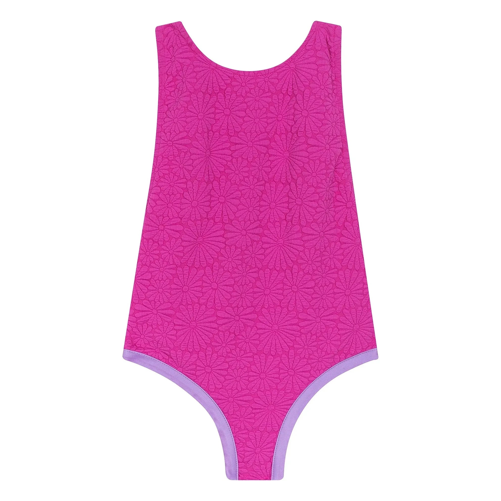 My First Cantê - Bañador texturizado Emma Fleurs | Rosa