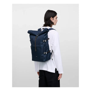 Sandqvist - Mochila Icon Rolltop 16 | Azul oscuro