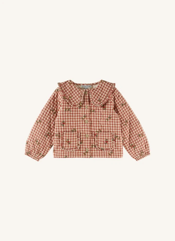 Emile et Ida - Chaqueta acolchada Vichy | Rojo