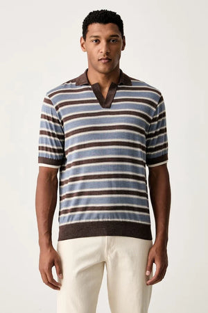 Paul&Shark, camiseta de punto de lana tipo polo para hombre