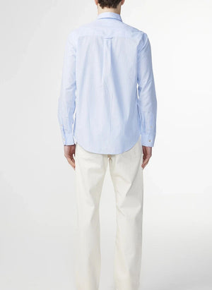 NN.07 - Camisa de rayas Colby 5329 algodón Pima | Ecru