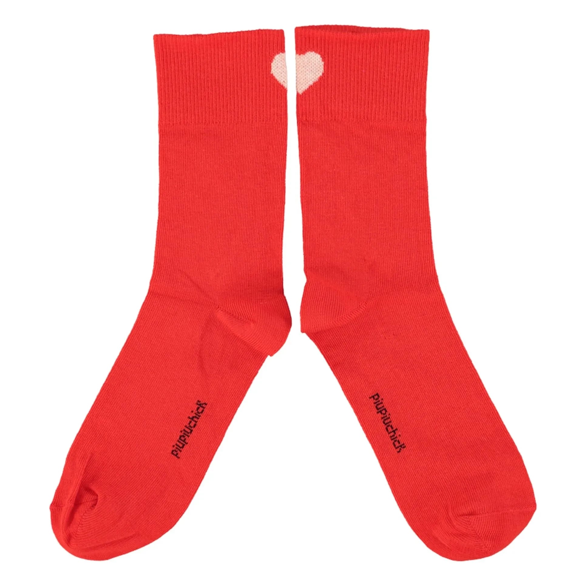 Piupiuchick - Calcetines de corazón | Rojo