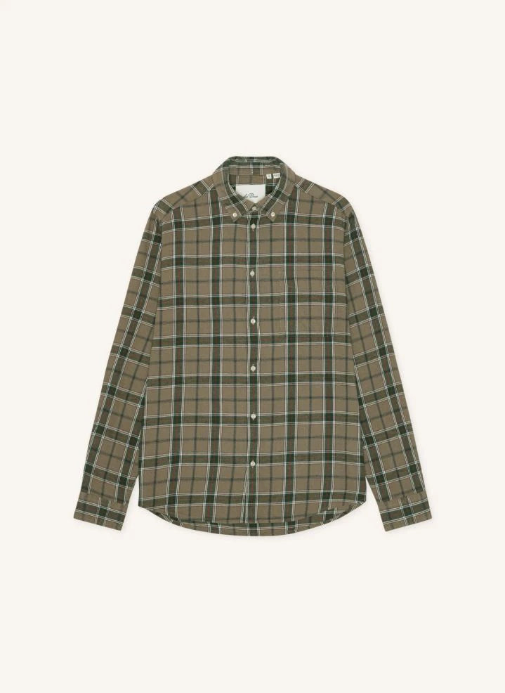 Les Deux - Camisa de cuadros vintage | Marrón topo