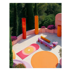 Hercule Studio - Alfombrilla de ejercicios de verano Archy Uchronia | Rojo Marrón