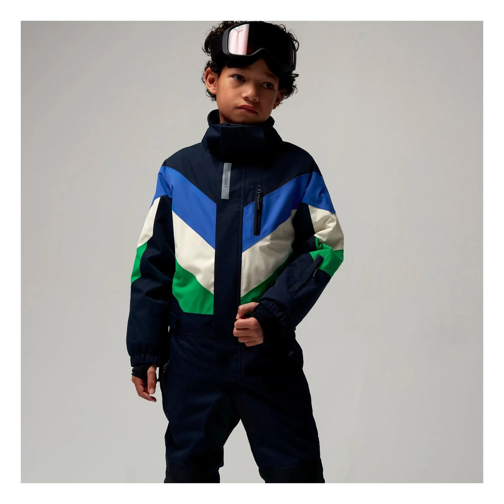 Gosoaky - Mono de esquí impermeable Lazy Lama | Azul marino