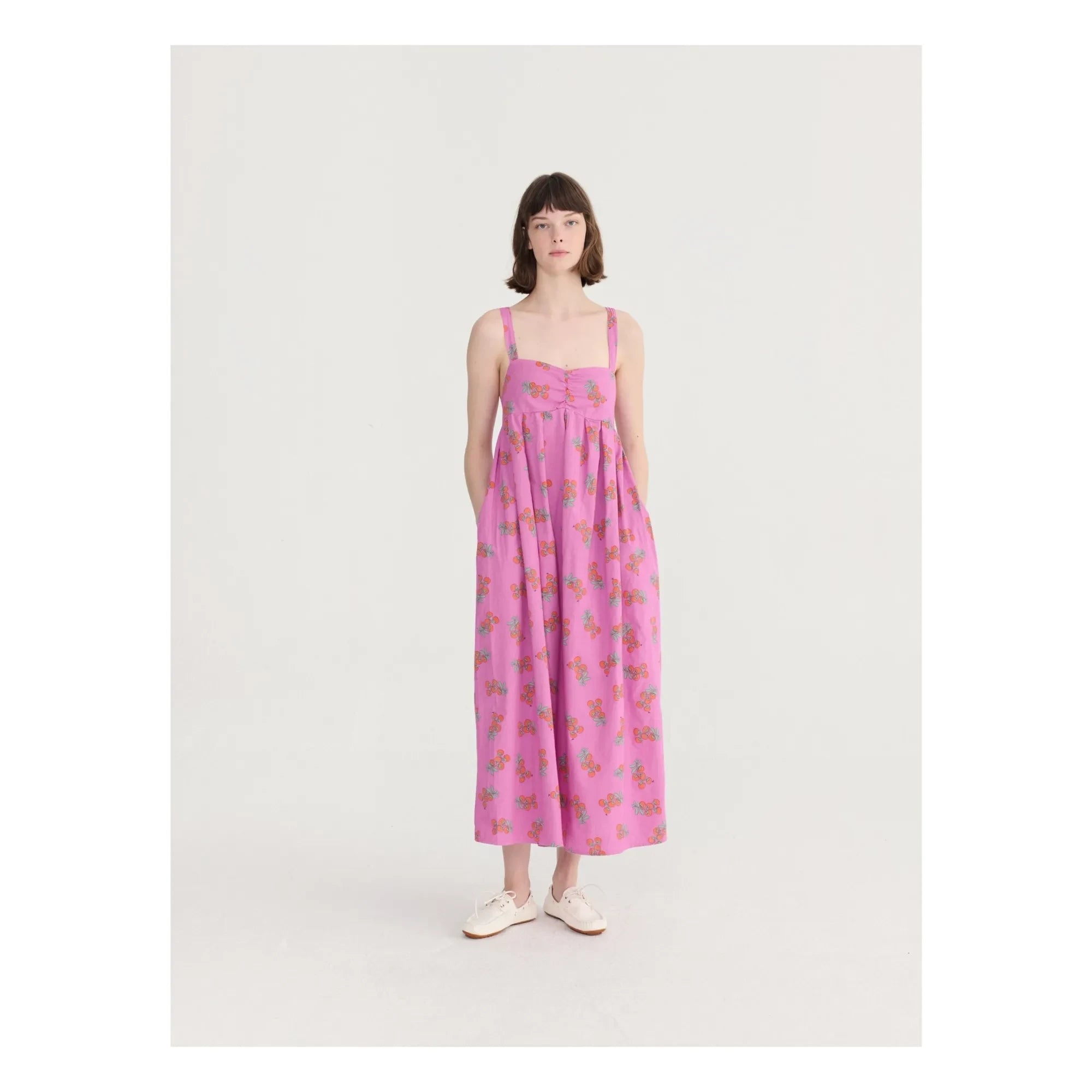 Bobo Choses - Vestido de algodón orgánico Juicy Tomatoes | Morado