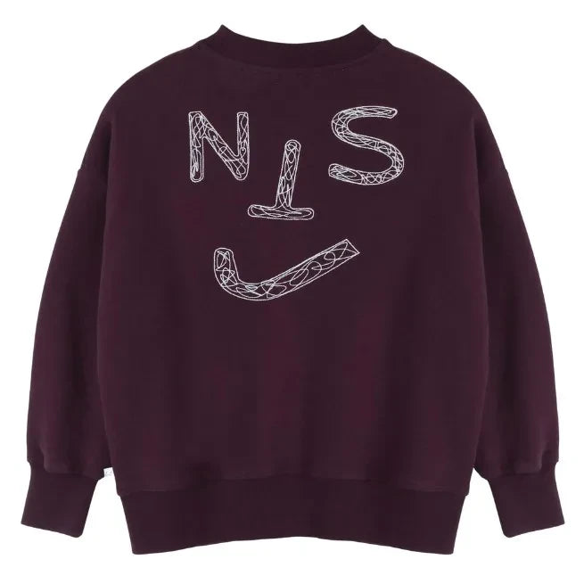 Jenest - JNST sudadera de algodón orgánico | Burdeos