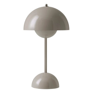 & Tradition - Lámpara de mesa portátil VP9 Flowerpot, Vernon Panton | Gris