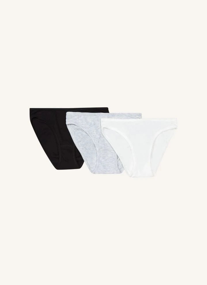 Petit Bateau - Set de 3 braguitas básicas - Colección adultos | Crudo