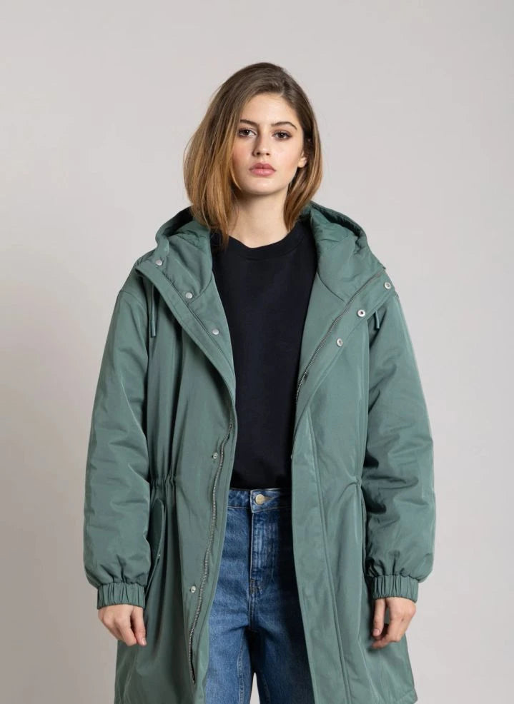 Smallable Woman - Parka Zebra forrada con fibra reciclada | Teal