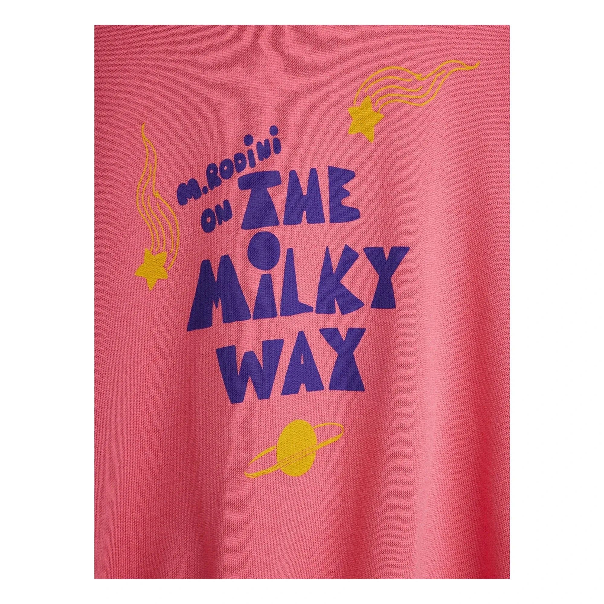 Mini Rodini - Sudadera de algodón orgánico La Vía Láctea | Rosa