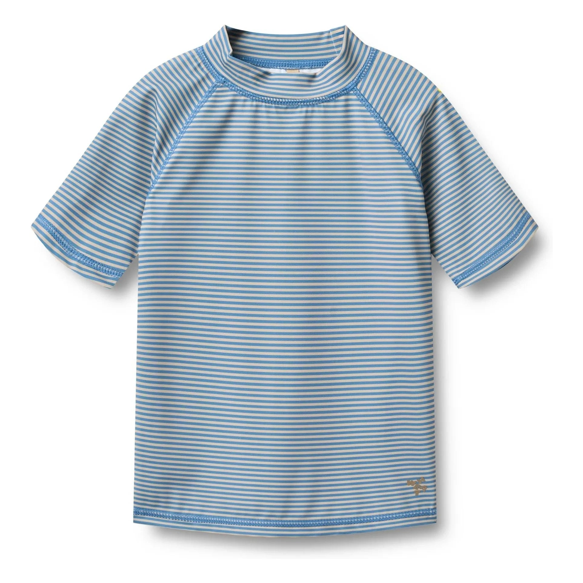 Wheat - Camiseta de natación a rayas con protección UV Jackie de fibras recicladas | Azul claro