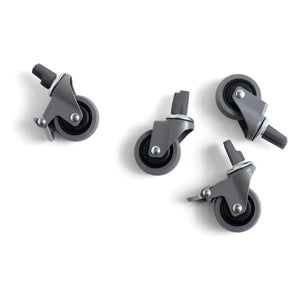 Hay - Ruedas para cajas plegables Crate - Set de 4 | Gris