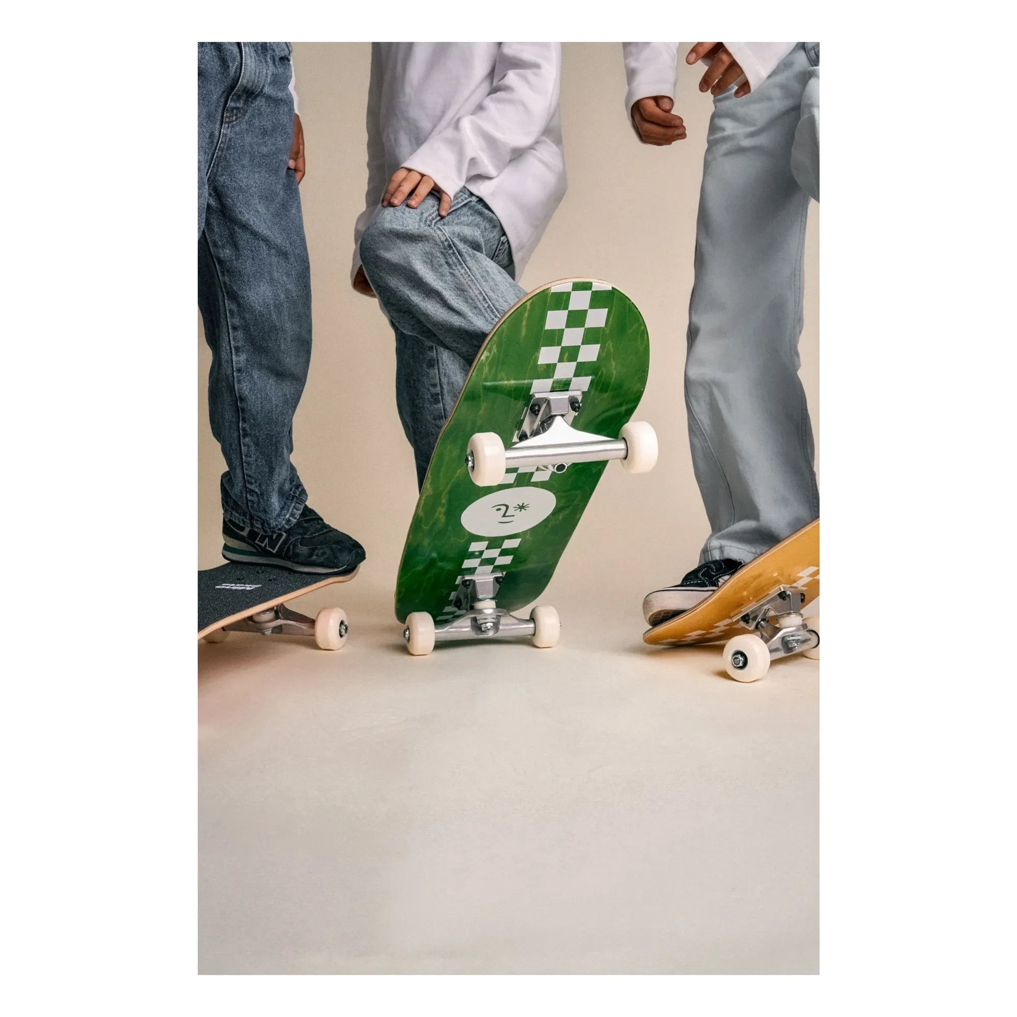 Mino Skateboards - Sunny Damier Skateboard | Verde