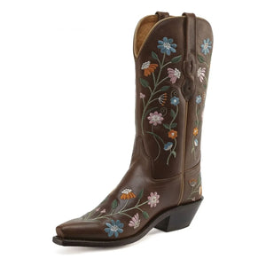 Bootstock - Botas cowboy Bouquet Marrón Oscuro | Marrón