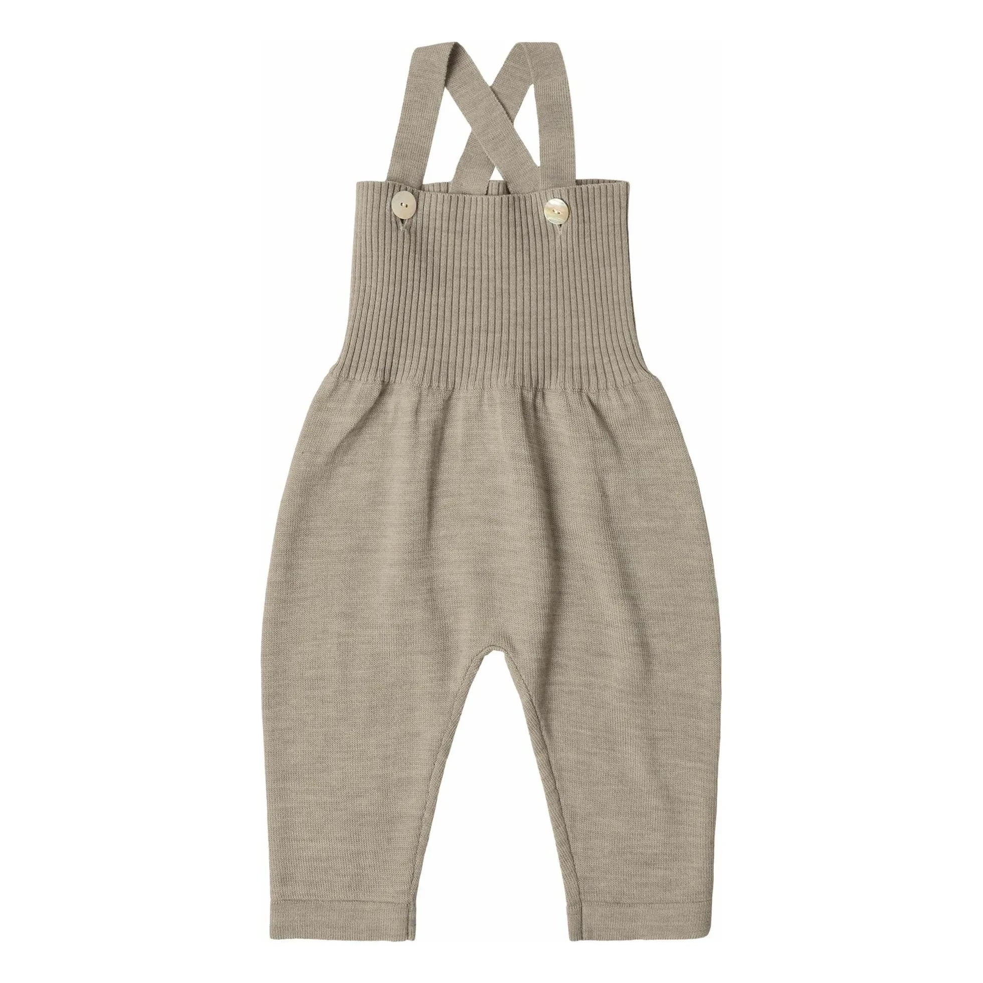 FUB - Peto de lana merina de talle alto | Beige jaspeado