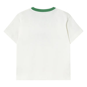 Tinycottons - Camiseta de Algodón Orgánico Contraste Giverny | Blanco